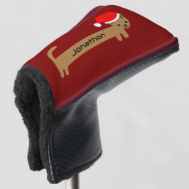 Funny Dachshund Burgundy Red Cute Golfheadcover
