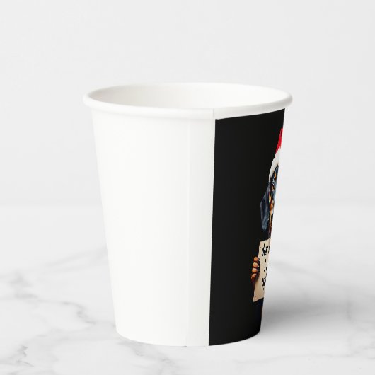 Funny Dachshund Christmas Dear Santa I Can Explain Papieren Bekers (Rechts)