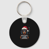 Funny Dachshund Christmas Dear Santa I Can Explain Sleutelhanger (Voorkant)