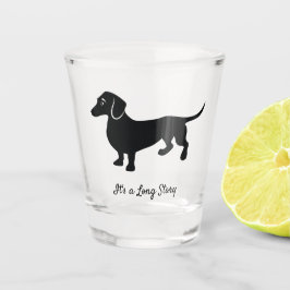 Funny Dachshund Custom Text Shot Glas