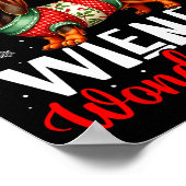 Funny Dachshund Cute Christmas Dog Lover Walking I Poster (Hoek)