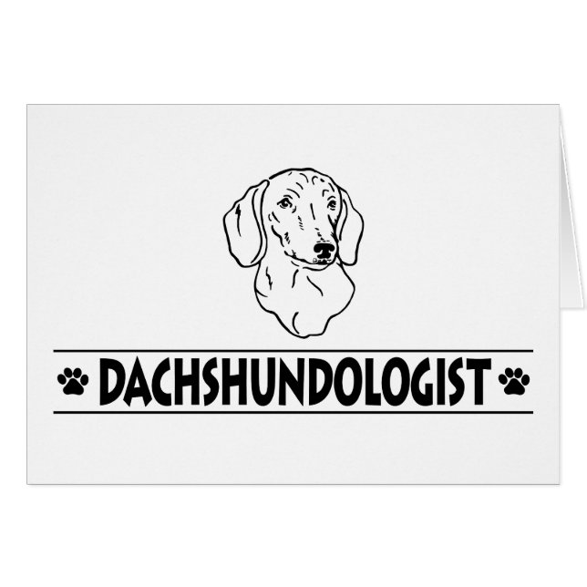 Funny Dachshund Dog (Voorkant Horizontaal)