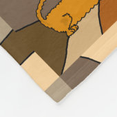 Funny Dachshund Dog Abstract Fleece Blanket Deken (Hoek)