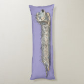 Funny Dachshund Dog Body Pillow Lichaamskussen (Achterkant (Verticaal))
