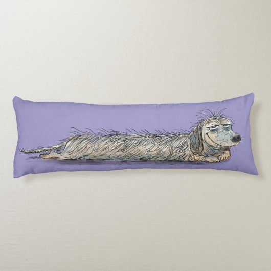 Funny Dachshund Dog Body Pillow Lichaamskussen (Achterkant)