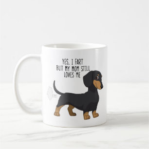 Funny Dachshund Dog Fart Koffiemok