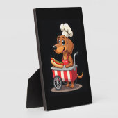 Funny Dachshund Dog Hotdog Sandwich Weenie Sausage Fotoplaat (Zijkant)