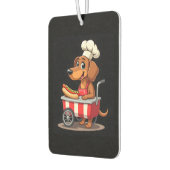 Funny Dachshund Dog Hotdog Sandwich Weenie Sausage Luchtverfrisser (Links)