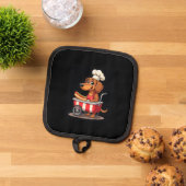 Funny Dachshund Dog Hotdog Sandwich Weenie Sausage Pannenlap (Top down)