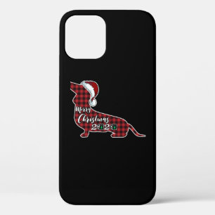 Funny Dachshund Dog Kerstmis Case-Mate iPhone Case