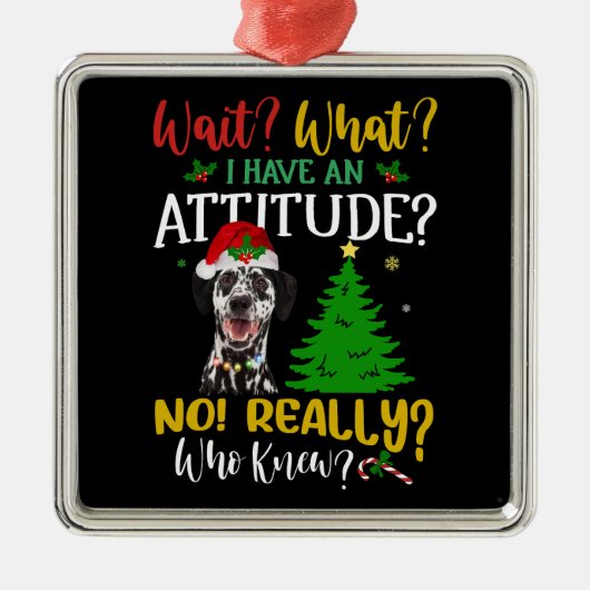 Funny Dachshund Dog Metalen Ornament (Voorkant)