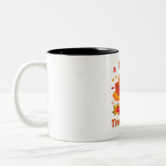Funny Dachshund Dog Thanksgiving Herfst herfst Tweekleurige Koffiemok
