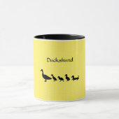 Funny Dachshund Duck Coffee Mok (Midden)