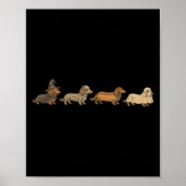  Funny Dachshund Ghost Halloween Kostuum Do Poster (Voorkant)