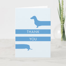 Funny Dachshund Hartelijk dank Bedankkaart