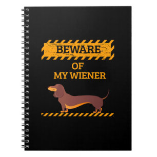 Funny Dachshund Hondenliefhebber Let op mijn Wiene Notitieboek