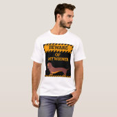Funny Dachshund Hondenliefhebber Let op mijn Wiene T-shirt (Voorkant volledig)