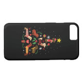 Funny Dachshund-kerstboom Case-Mate iPhone Case (Achterkant (Horizontaal))