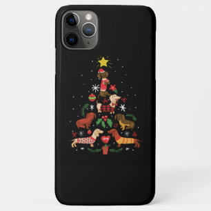 Funny Dachshund-kerstboom Case-Mate iPhone Case