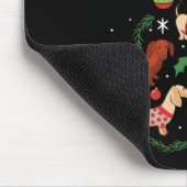 Funny Dachshund-kerstboom Muismat (Hoek)