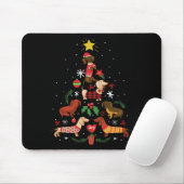 Funny Dachshund-kerstboom Muismat (Met muis)