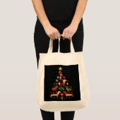 Funny Dachshund-kerstboom Tote Bag (Voorkant (product))