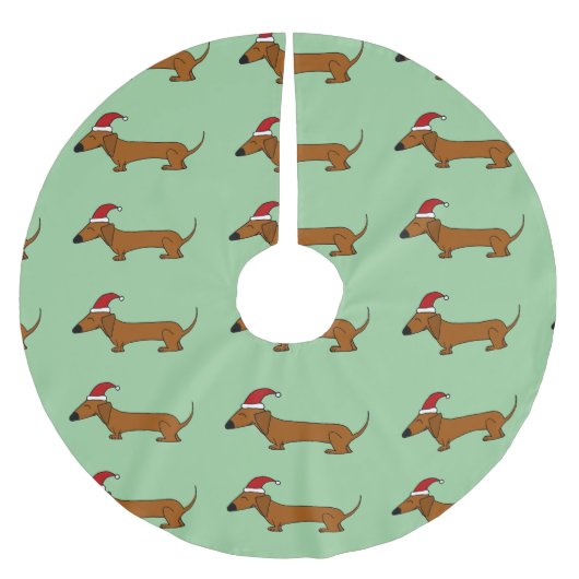 Funny Dachshund-kerstboomrok Kerstboom Rok (Voorkant)