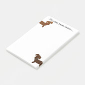 Funny Dachshund Lover Post-it® Notes (Schuin)