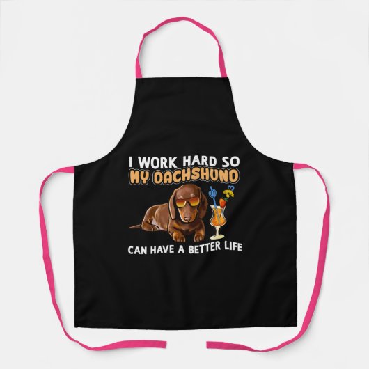 Funny Dachshund Lover Schort (Voorkant)