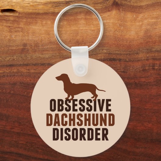 Funny Dachshund Lover Sleutelhanger (Voorkant)