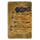 Funny Dachshund Meerkat Magnet Magneet (Verticaal)