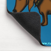 Funny dachshund mousepad design muismat (Hoek)