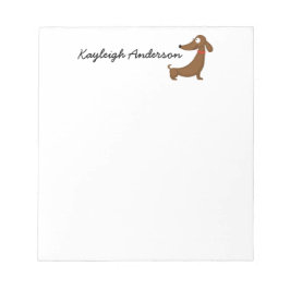 Funny Dachshund Notitieblok van 5,5 x 6 inch - 40 