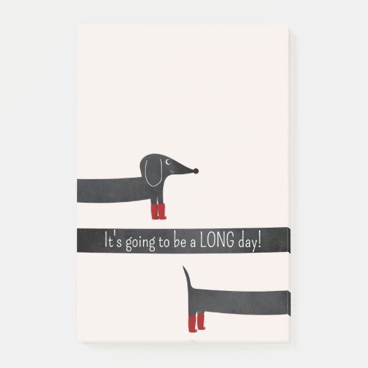 Funny Dachshund Post-it® Notes (Voorkant)