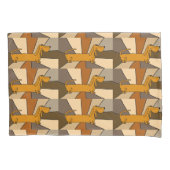 Funny Dachshund Puppy Dog Pillowcase Kussensloop (Voorkant)