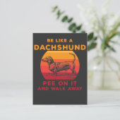 Funny Dachshund Sarcastic Hondenliefhebber Briefkaart (Staand voorkant)