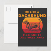 Funny Dachshund Sarcastic Hondenliefhebber Briefkaart (Voorkant / Achterkant)