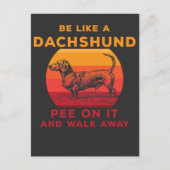 Funny Dachshund Sarcastic Hondenliefhebber Briefkaart (Voorkant)