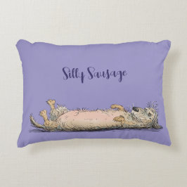 Funny Dachshund Sausage Dog Pillow Accent Kussen