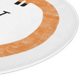 Funny Dachshund Sause Dog Monogram Snijplank (Hoek)