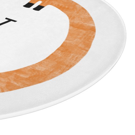 Funny Dachshund Sause Dog Monogram Snijplank (Hoek)