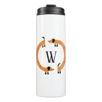 Funny Dachshund Sause Dog Monogram