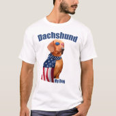 Funny Dachshund - Schattige Hondenliefhebber T-shirt (Voorkant)