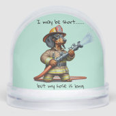 Funny Dachshund Sneeuwbol (Voorkant)