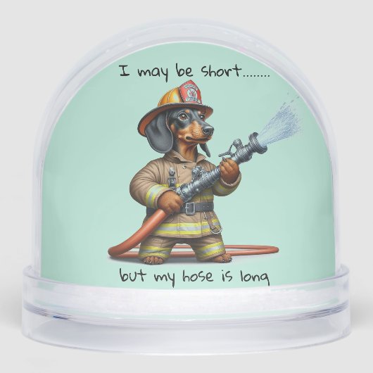 Funny Dachshund Sneeuwbol (Voorkant)