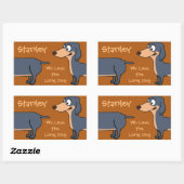 Funny Dachshund Stickers (Vel)