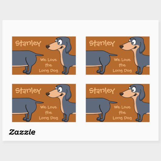 Funny Dachshund Stickers (Vel)