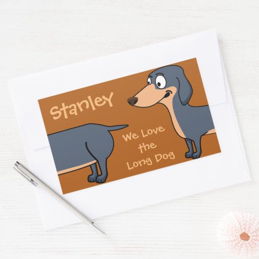 Funny Dachshund Stickers (Envelop)