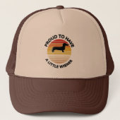 Funny Dachshund Trucker Hat Trucker Pet (Voorkant)