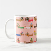 Funny Dachshunds Koffiemok (Links)